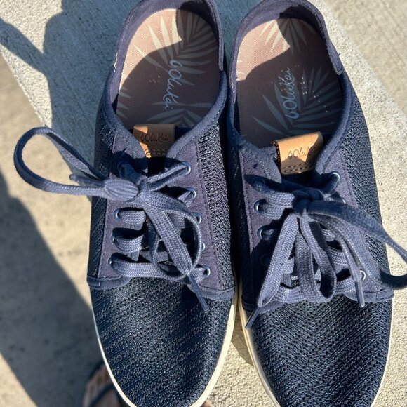 OluKai Pehuea Li 20379-Dede Women Sz 7 Trench Blue - Picture 7 of 9